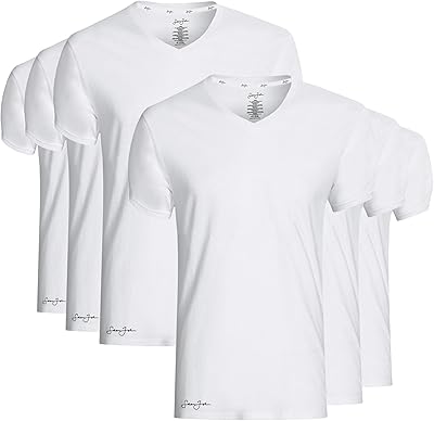 Package of 6 essential V-collar underwear for men-breathable, without label, men's t-shirt-60 % cotton / 40 % polyester.. DIAYTAR NIGERIA transforms wishes into deliveries with our affordable and reliable e-commerce platform.