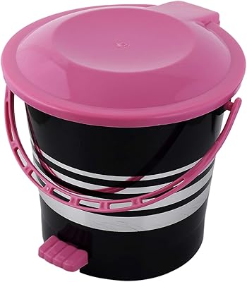 5 -liter Kuber Industries plastic trash with handle (pink).. DIAYTAR NIGERIA puts thousands of products at your fingertips with affordable prices and delivery within a week.