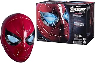 Marvel Legends Iron Spider-Man electronic helmet with shiny eyes, 6 light settings and adjustable size.. DIAYTAR NIGERIA: Where every shopping need is fulfilled with affordable prices and nationwide shipping.
