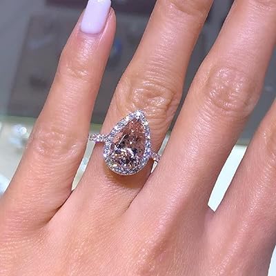 Ring in 18 carat pink gold with pink crystal in the shape of a pear banquet of engagement halo love lady diamond wedding ring brilliant cocktail jewelry by seuviweek.. Nigeria's most loved e-commerce platform delivers affordable shopping solutions to your doorstep.