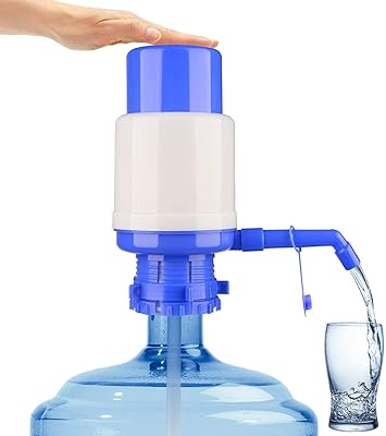 Manual water pump at Pressure Showway Blue for Drinking Water, with extra short tube and cap, is suitable for most water coolers, 2 to 6 gallons.. DIAYTAR NIGERIA: Empowering Nigerians with access to affordable products delivered within 8 days.