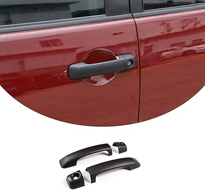 Outdoor door cover for Toyota @ fj Cruiser 2007-2021, cover of exterior door handle protective, 2 pairs (matt black).. Explore limitless products on DIAYTAR Nigeria — at the lowest prices.