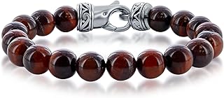 Beautiful jewelry man bracelet 10mm gray stone/dragon stone/sodalite/tiger eye/agate/apatite pearls 8.5 inch stainless steel jewelry for men.. DIAYTAR NIGERIA: Where smart shoppers find everything they need at prices they can afford.