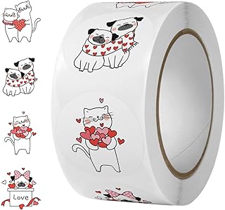 Valentine's Day stickers, special cute personalized love stickers, 1 inch stickers 500 pieces in 1 roll for gifts, wedding invitation window decoration, thank you festival, sealing supplies.. DIAYTAR NIGERIA transforms online shopping with competitive prices and dependable nationwide delivery.