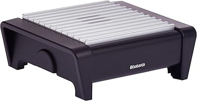 Brabantia food heater, 1 burner - matt black with gray grid.. From daily deals to exclusive products — DIAYTAR Nigeria has you covered.