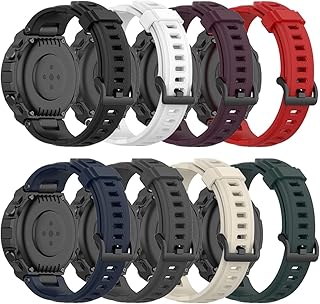 QGHXO Amazfit T-Rex Flexible silicone replacement bracelet for intelligent Amazon T-Rex/T-Rex Pro watch (no tracker, replacement bracelets only).. The smarter way to shop online in Nigeria is through DIAYTAR Nigeria.