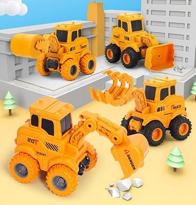 Set of large 4 -room size construction vehicle toys - 21.5 cm x 11.5 cm, set of technical construction trucks.. DIAYTAR NIGERIA brings the marketplace to your home with budget-friendly prices and nationwide delivery.