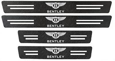 Carbon fiber carbon door threshold protector, leather stickers for Bentley Bentayga Continental Azur Flying Spur Malsanne Arnage 4 -piece.. DIAYTAR NIGERIA: Bringing affordable shopping solutions with a diverse product catalog delivered nationwide.