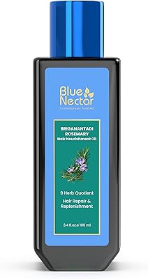 Rosemary oil with blue nectar for hair growth with bhringraj hair oil, 100% natural ayurvedic hair oil with AMLA 100 ml hair oil.. From phone accessories to home decor — DIAYTAR Nigeria ships it fast.