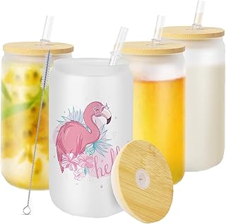 Nalakal empty glass cups with bamboo lid - 350 ml by Nalakal - Glass cups by sublimation for iced coffee, juice and carbonated drinks (4 rooms).. Discover a world of choices with DIAYTAR NIGERIA's extensive marketplace and prompt shipping service.