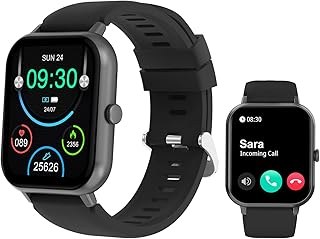 Intelligent watch with Bluetooth calls for men and women, 1.83 inch touch screen, more than 100 sporting modes of application, message recall, heart rate, blood pressure, oxygen in the blood, sleep surveillance (black).. Your e-commerce hub for everything — DIAYTAR Nigeria has you covered.