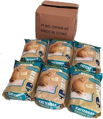 Lavender and silica crystal cat litter - 5 liters - pack of 6.. One platform, endless products — welcome to DIAYTAR Nigeria.