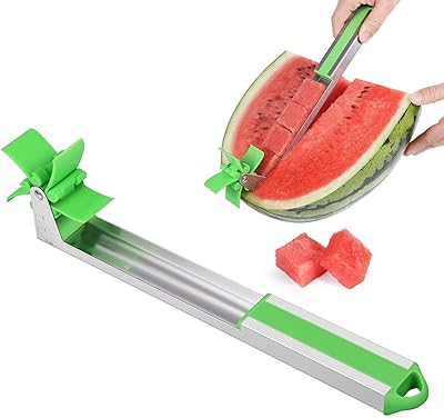 My meldi creation cutting cutter watermelon slicer Fruit Dig Corer Cutter & Server Fruit Divisors Wind Moulin Cutting Stainless Steel Frokes Fruit pliers Cumber Cuber Gadgets Funny Kitchen... DIAYTAR NIGERIA stands as your affordable shopping ally with nationwide delivery in just 5-8 days.