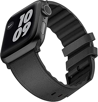 Bracelet En Cuir Viva Madrid Ventrox Pour Apple Watch 42/44 mm, Noir Minuit, Viva Media, Viva Vtxlea Blk44.. DIAYTAR NIGERIA: Where affordable shopping meets reliable nationwide delivery in less than a week.