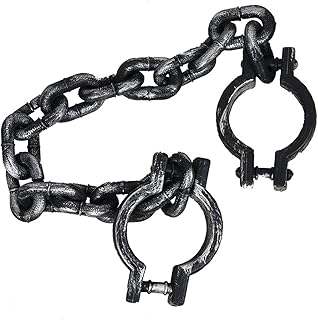 Plastic handcuffs, prison handcuffs, Halloween -chain chain handcuffs, Halloween party decoration supplies for Halloween and Cosplay celebration.. Shop confidently with Nigeria's most trusted e-commerce platform, offering swift and affordable delivery.