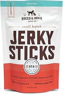 Dried treats for Rocco & Roxie Gourmet dogs - Slowly smoked, delicious, tender and healthy dried rods - choose beef, chicken or turkey - 470 ml bag ..... DIAYTAR NIGERIA: Bringing affordable shopping solutions with a diverse product catalog delivered nationwide.