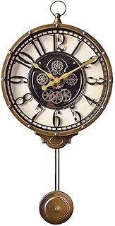 Decorative wall clock with silent pendulum with battery clock for living room, dining room, desk, interior decoration by xxxxddb.. Your complete shopping solution, DIAYTAR NIGERIA offers extensive variety with budget-friendly delivery.
