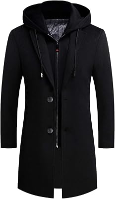 Winter coat in mixed wool for men, long coat, hot coat.. Experience the convenience of boundless shopping with DIAYTAR NIGERIA's vast selection and quick delivery.