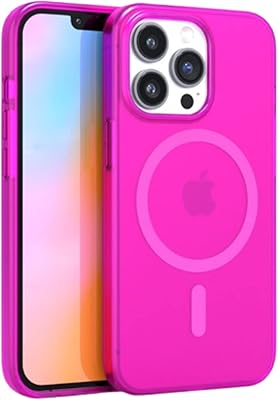 Filoni shell - Elegant Fluo Pink Transparent Mobile Cock for IPhone 12/12 Pro - Compatible with Magsafe - 360 -degree shock protection cover.. Experience shopping without compromise at DIAYTAR NIGERIA, with vast selection and quick delivery.