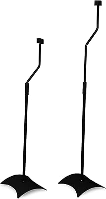 Floor support for AVF EAK80B-A speaker with metal base, adjustable height (batch of 2), black.. DIAYTAR NIGERIA promises affordability and variety with every purchase, delivered in 5-8 days.