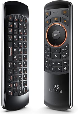 RII RII K25 Mini Multifunctional Portable Wireless flight keyboard 2.4 GHz and infrared remote control with rechargeable lithium battery (black).. Find quality and variety without breaking the bank — only on DIAYTAR Nigeria.