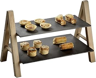 Three -level Cusinart three -level service plate with wooden cupcakes support and service trays at several levels for holidays, weddings, home decoration, suitable for interior or exterior use CBB92209, Multicolore.. Explore fashion, tech, home goods, and more on DIAYTAR Nigeria — always affordable, always fast.