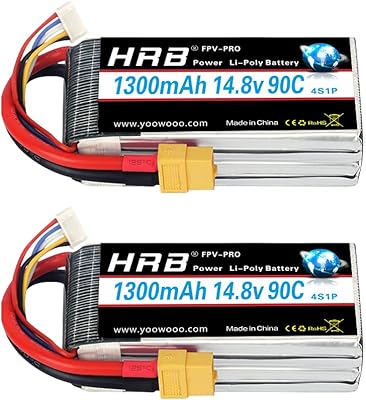 HRB Polymium Polymer battery 4S 1300MAH 90C XT60 RC 14.8V Compatible with helicopters and quadricoptera boats.. DIAYTAR NIGERIA: Where value shopping meets reliable 5-8 day delivery across the nation.