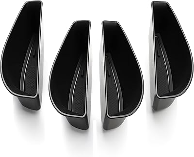 Storage box for Porte de Porte En Abs Simpy Compatible with Volkswagen ID.4 ID.4 ID4 ID 4 2021 2022 (Black, 4 rooms).. Why shop anywhere else? DIAYTAR Nigeria has it all, at prices you’ll love.