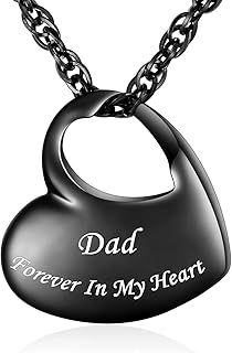 APOXY Coeur UrNE necklace for daddy's ash in stainless steel - forever in my heart.. Your complete shopping solution, DIAYTAR NIGERIA offers extensive variety with budget-friendly delivery.