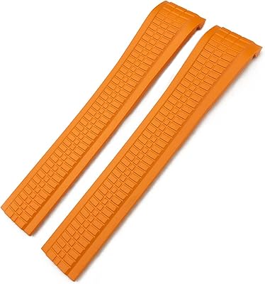 Daikems 21 mm colorful rubber watch strap for patek 5164a 5167a aquao philippe silicone butterfly (color: orange, size: without loop).. The future of Nigerian shopping is here — DIAYTAR Nigeria.