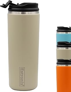 Insulated coffee cup double -walled vacuum Keep hot/cold drinks for 6/10 hours, elegant lid, easy to drink, light 300 g, perfect for travel - coffee cup, travel cup, travel cup (beige).. DIAYTAR NIGERIA: Redefining e-commerce with affordable prices and reliable nationwide shipping.