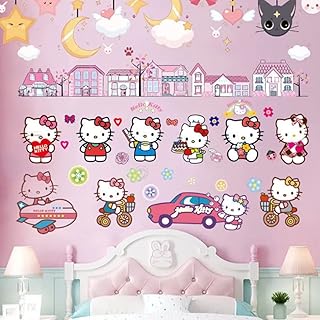 HNTR Kitty wall stickers, bedroom wall stickers, Kitty stickers.. DIAYTAR Nigeria: Where affordability meets speed and quality.