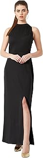 Long polyester trapeze dress for women (Moss204-39-62).. Quick delivery. Quality products. Great deals. That’s DIAYTAR Nigeria.