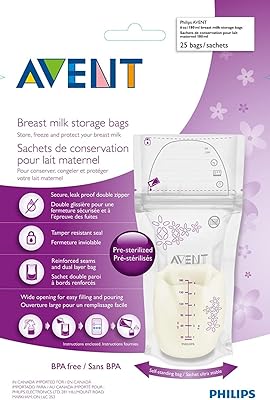 Philips Avent breast milk conservation bag, 180 ml, 50 sachets... Your new favorite way to shop online — DIAYTAR Nigeria.