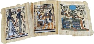 Set of 3 original replicas of Egyptian papyrus from ancient Egypt made by hand in Egypt.. DIAYTAR NIGERIA: Where shopping meets satisfaction with affordable prices and reliable 5-8 day shipping.