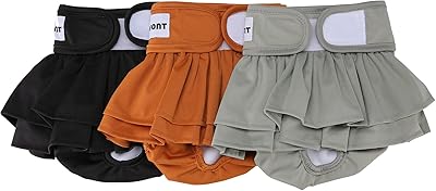 Washable diapers for female dog avont size M, set of 3 dresses and reusable dogs for dogs - black/brown/gray.. Shop the smart way with DIAYTAR NIGERIA's extensive selection and budget-friendly nationwide delivery.