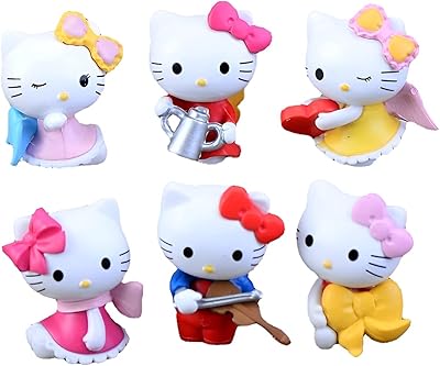 Birthday cake decoration on the theme Hello Kitty Decoration figurines in one.. DIAYTAR NIGERIA makes quality accessible with our affordable prices and dependable delivery service.