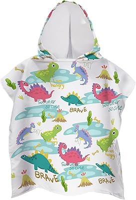 Ailee Hoho beach towel for children for boys and girls, fast drying, baby hooded towel, soft swimming pool cover for toddlers (4-7 years old, white dinosaur).. Shop across boundaries with DIAYTAR NIGERIA's comprehensive catalog delivered nationwide at budget rates.