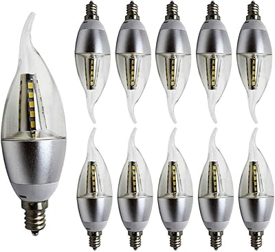 Moody LED bulb, 5W AC 220-240V E14, Cold white LED bulbs 6500K, LED bulbs, non-dimmable LEDs, LED bulbs with transparent flame tip, 10 pieces, silver.. Shop with confidence at Nigeria's leading affordable e-commerce platform with reliable delivery services.