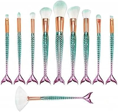 Set of siren makeup brushes, magnificent makeup set of 10 pieces, set of beauty brushes with soft nylon hairs, set of cosmetic brushes to blur the foundation, the eyeshadow, the corrector and the eyelash brush.. DIAYTAR NIGERIA brings retail convenience to your screen with affordable prices and dependable shipping.