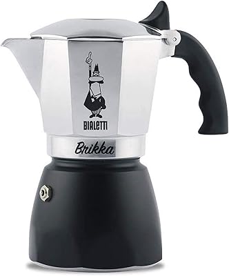 Bialetti Brikka, caffettieri en aluminio for café Avec double cream, 4 cups.. DIAYTAR NIGERIA: Bringing quality products to your doorstep at prices that won't break the bank.