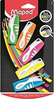 Mini highlighters Maped Flow Peeps, matching colors, pack of 5 (742728).. DIAYTAR NIGERIA: Where affordability and variety meet with convenient delivery within 8 days.
