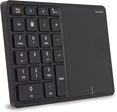 Digital wireless keyboard 2.4 g with touchpad, digital Bluetooth Portable 22 -keys pavement, for USB c rechargeable financial accounts (black).. Shop across boundaries at DIAYTAR NIGERIA and enjoy budget-friendly nationwide delivery within the week.