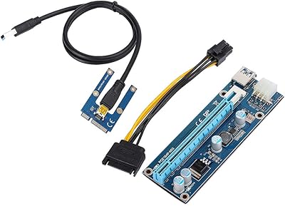 Mini PCI-E adapter to PCI Express16x, power cable, PCI Express extension for mining.. Discover endless possibilities with DIAYTAR NIGERIA's comprehensive selection and reliable shipping.