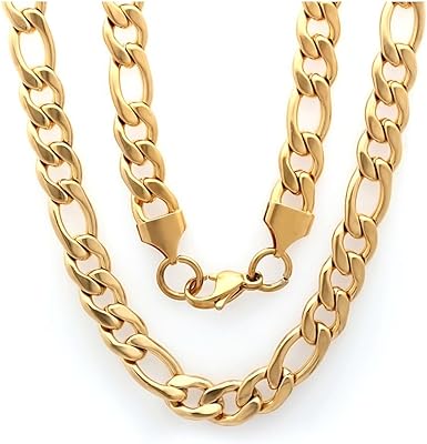 Gem Stone King 22 inch 64 Grams Chain Chain Collar Gold Color In Stainless Stainless Steel.. DIAYTAR NIGERIA: Where shopping is a pleasure with affordable prices and reliable delivery service.