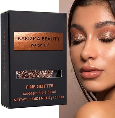 Biodegradable glitter eyeshadow // glitter eyeshadow charisma beauty in pink gold.. Discover endless possibilities with DIAYTAR NIGERIA's extensive product range and affordable shipping.