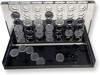 Acrylic game Lucite 4 in row - Connect 4 Premium Board and Foil (transparent black).. Your home for smart shopping — DIAYTAR Nigeria delivers fast and cheap.