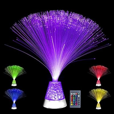 Sensory optical fiber sensory lamp The White Shop - LED with color change with conical base - Optical fiber lights powered by battery - soothing night light.. DIAYTAR NIGERIA: Where value shopping meets reliable 5-8 day delivery across the nation.