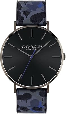 Charles for men watch with black dial design sunray in blue veal leather - 14602616, black sunray, charles.. DIAYTAR NIGERIA: Your trusted marketplace that combines variety, affordability and reliable shipping.