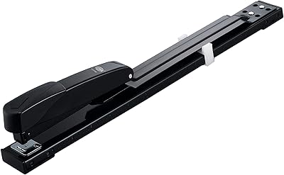 FIS long arm stabb with non -slip rubber base (L) 390 x W 45 (H) 60 mm, metal body, black color - FSSF5989.. DIAYTAR NIGERIA combines the largest product selection with affordable prices and reliable delivery.